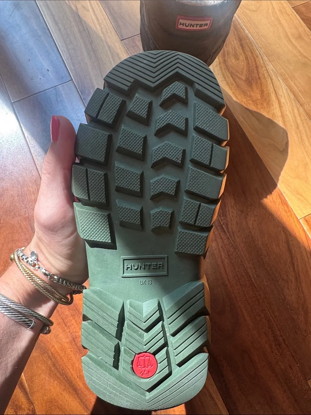 Hunter Intrepid Reflective Camo Snow Boot- Flexing Green - Size Youth 13